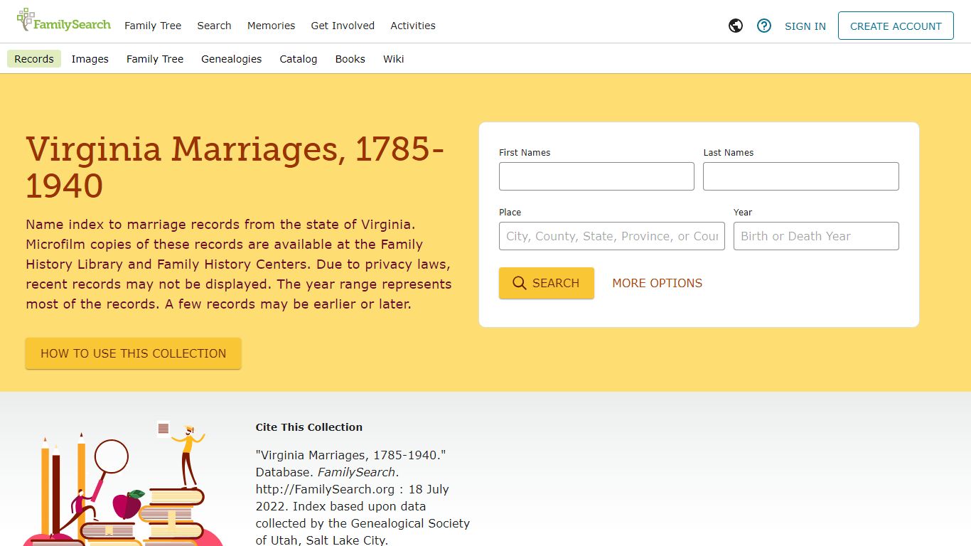 Virginia Marriages, 1785-1940 • FamilySearch